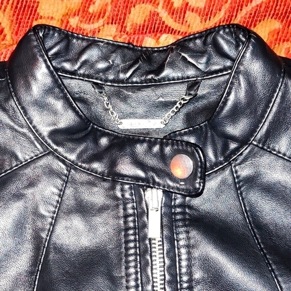 A.N.A. vegan leather  🖤 black moto jacket sz. Small - Picture 5 of 10